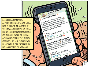 Alertas de Licitaciones y Subvenciones en Telegram. Funcionarios Privados S.A.